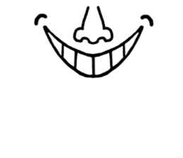 The part of a face sticker #1137032