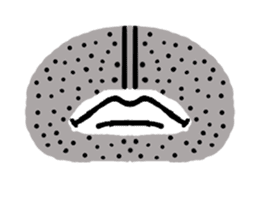 The part of a face sticker #1137034