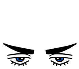 The part of a face sticker #1137038