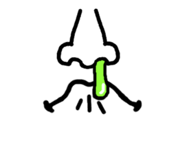 The part of a face sticker #1137040