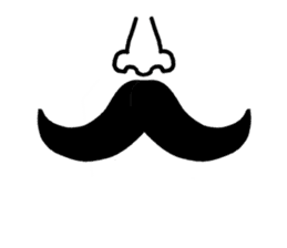 The part of a face sticker #1137041