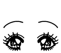 The part of a face sticker #1137043