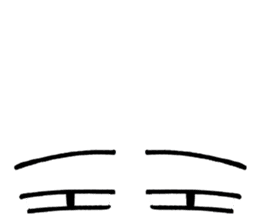 The part of a face sticker #1137044