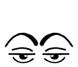 The part of a face sticker #1137045