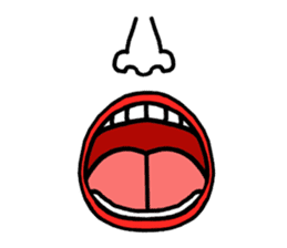 The part of a face sticker #1137048