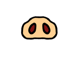 The part of a face sticker #1137054