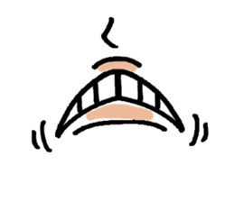 The part of a face sticker #1137064