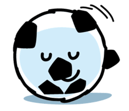 The Paw pad shot of the pet dog goal sticker #1137388