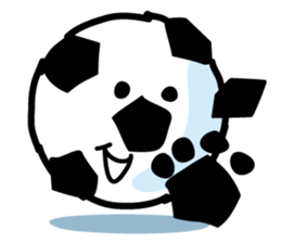 The Paw pad shot of the pet dog goal sticker #1137389