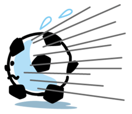 The Paw pad shot of the pet dog goal sticker #1137393