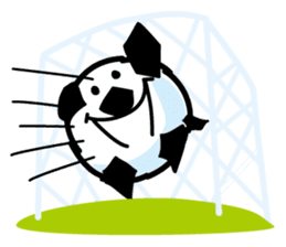 The Paw pad shot of the pet dog goal sticker #1137400