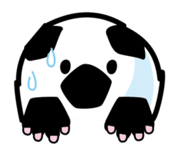 The Paw pad shot of the pet dog goal sticker #1137420