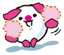 The Paw pad shot of the pet dog goal sticker #1137422