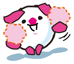 The Paw pad shot of the pet dog goal sticker #1137422