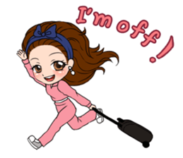 StampGirl "traveling" English edition sticker #1137426