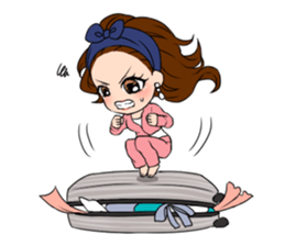 StampGirl "traveling" English edition sticker #1137427