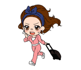 StampGirl "traveling" English edition sticker #1137428