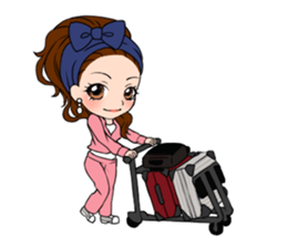 StampGirl "traveling" English edition sticker #1137429