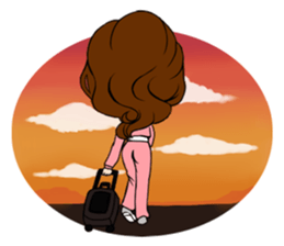 StampGirl "traveling" English edition sticker #1137438