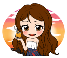 StampGirl "traveling" English edition sticker #1137446