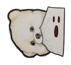 Halloween Pomeranian Sticker sticker #1137587