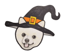 Halloween Pomeranian Sticker sticker #1137593