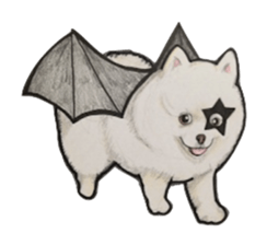 Halloween Pomeranian Sticker sticker #1137607