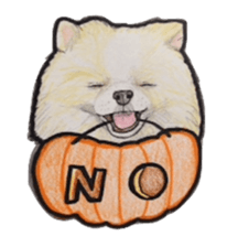 Halloween Pomeranian Sticker sticker #1137617