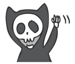 Cat suits skeleton "Honeko" sticker #1137873