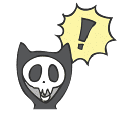 Cat suits skeleton "Honeko" sticker #1137879