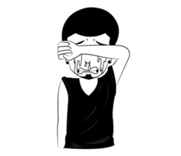 Humor man sticker #1138347