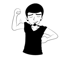 Humor man sticker #1138357