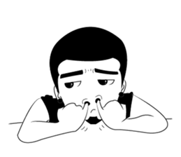 Humor man sticker #1138359