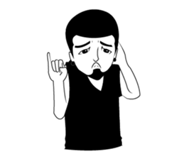 Humor man sticker #1138366