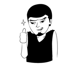 Humor man sticker #1138375