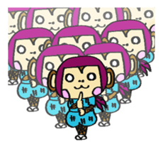 Ninja Monkey -Ninkey- sticker #1138473