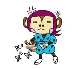Ninja Monkey -Ninkey- sticker #1138483