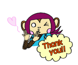 Ninja Monkey -Ninkey- sticker #1138486