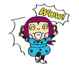 Ninja Monkey -Ninkey- sticker #1138489