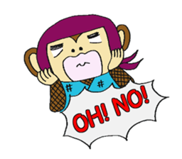 Ninja Monkey -Ninkey- sticker #1138501