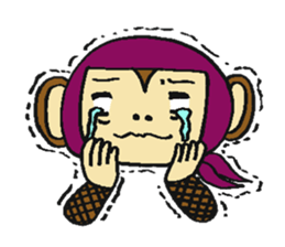 Ninja Monkey -Ninkey- sticker #1138504