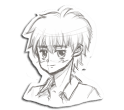 Rough-Sketched Shonentachi sticker #1139346