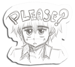 Rough-Sketched Shonentachi sticker #1139351