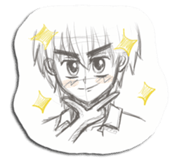 Rough-Sketched Shonentachi sticker #1139363