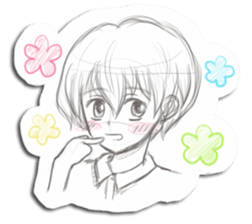 Rough-Sketched Shonentachi sticker #1139364