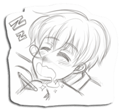 Rough-Sketched Shonentachi sticker #1139366