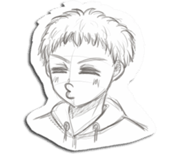 Rough-Sketched Shonentachi sticker #1139367