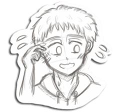 Rough-Sketched Shonentachi sticker #1139369