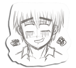 Rough-Sketched Shonentachi sticker #1139372