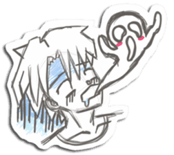 Rough-Sketched Shonentachi sticker #1139377